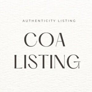 Certificate Of Authenticity Listing